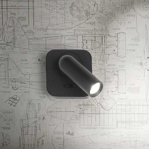 Ideal Lux - LED Nástenné bodové svietidlo BEAN LED/3W/230V CRI 90 čierna