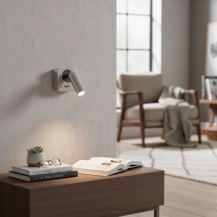 Ideal Lux - LED Nástenné bodové svietidlo BEAN LED/3W/230V CRI 90 lesklý chróm