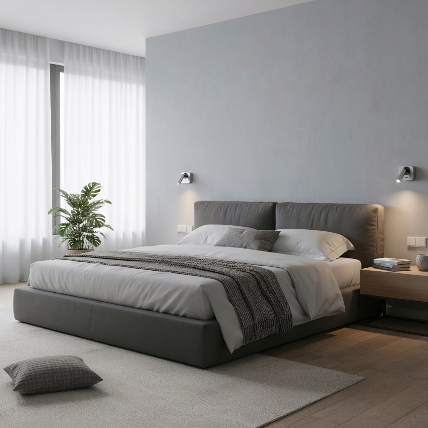 Ideal Lux - LED Nástenné bodové svietidlo BEAN LED/3W/230V CRI 90 lesklý chróm