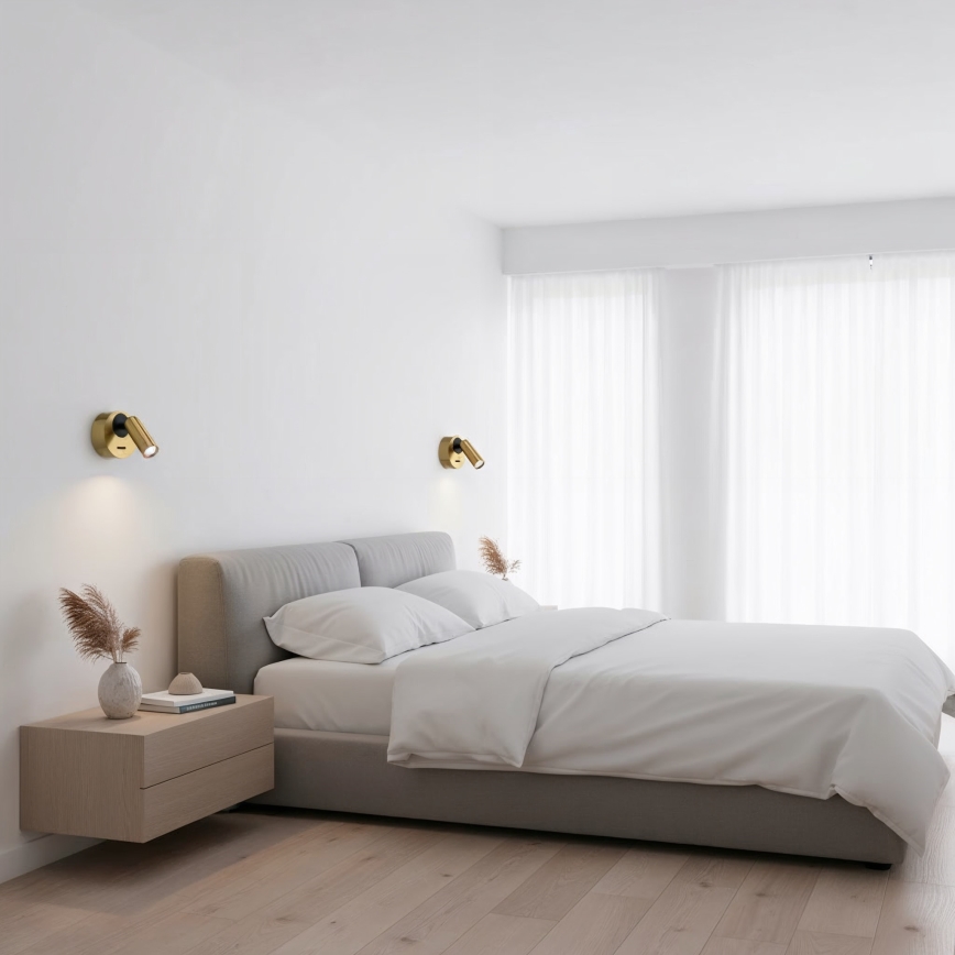 Ideal Lux - LED Nástenné bodové svietidlo BEAN LED/3W/230V CRI 90 mosadz