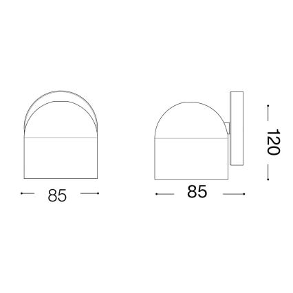 Ideal Lux - LED Nástenné bodové svietidlo DODO 1xGX53/9W/230V biela
