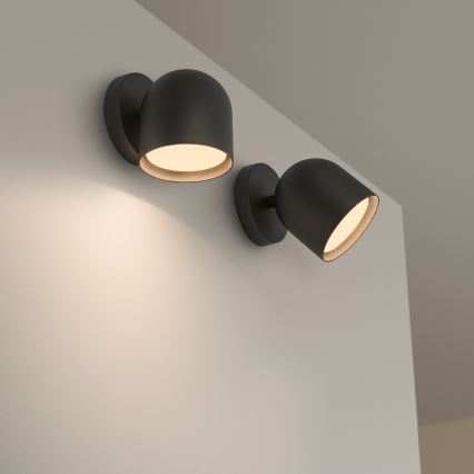Ideal Lux - LED Nástenné bodové svietidlo DODO 1xGX53/9W/230V čierna
