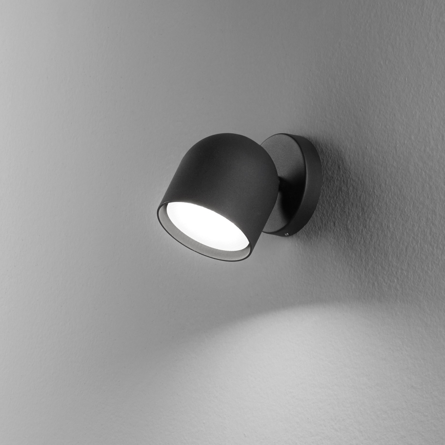 Ideal Lux - LED Nástenné bodové svietidlo DODO 1xGX53/9W/230V čierna