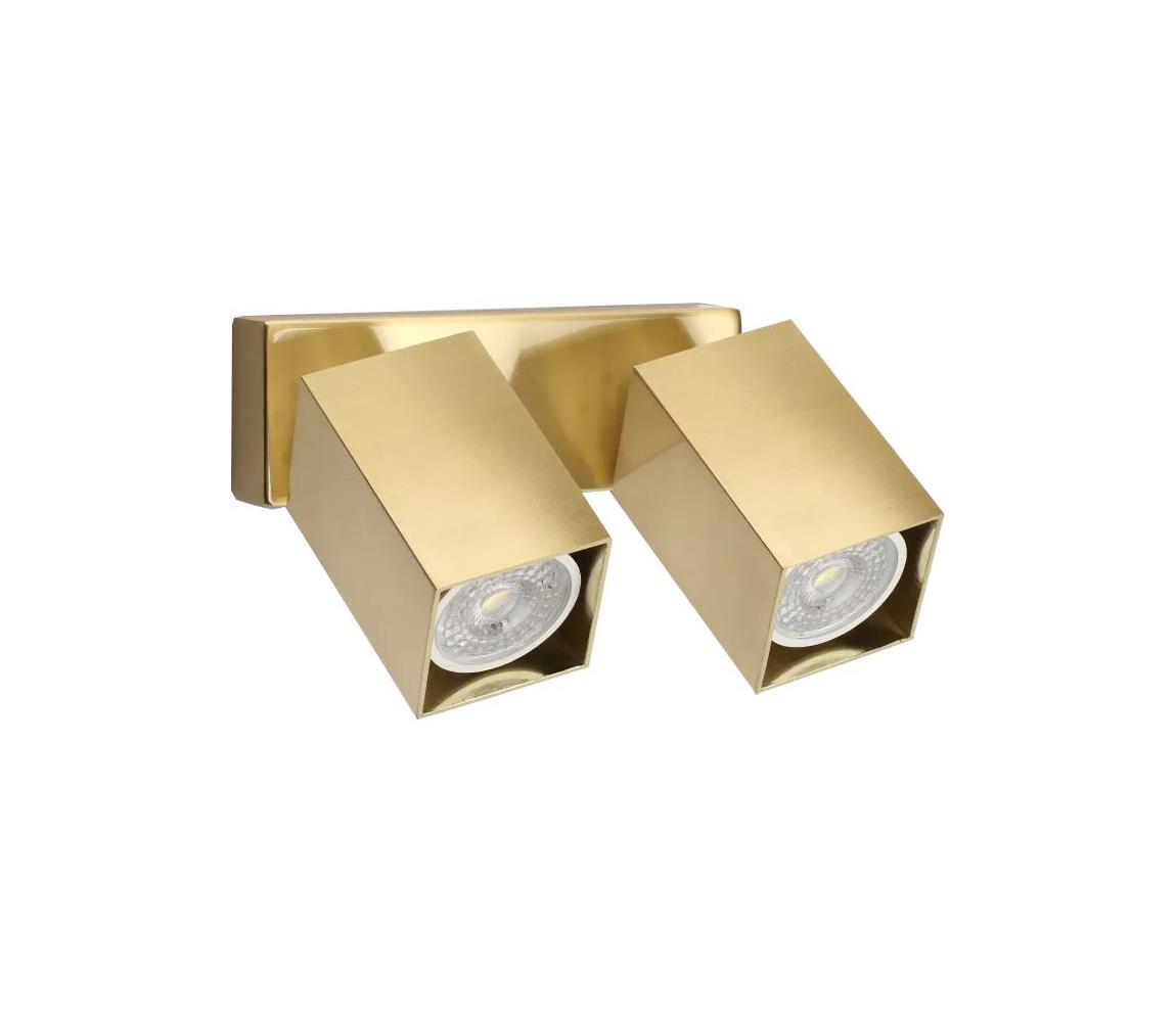 Ideal Lux - LED nástenné bodové svietidlo DYNAMITE 2xGU10/7W/230V CRI 90 mosadz 371245