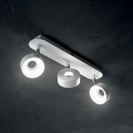 Ideal Lux - LED nástenné bodové svietidlo OBY 3xLED/6W/230V CRI 90 biela