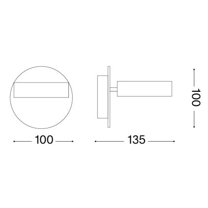 Ideal Lux - LED Nástenné bodové svietidlo OBY LED/6W/230V CRI 90 biela