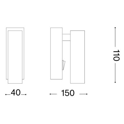 Ideal Lux - LED Nástenné bodové svietidlo PAGE LED/3W/230V CRI 90 biela