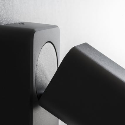 Ideal Lux - LED nástenné bodové svietidlo RUDY 1xGU10/7W/230V CRI 90 čierne