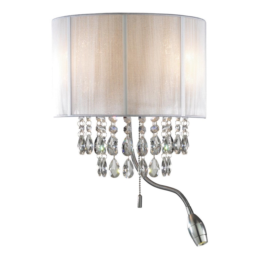 Ideal Lux - LED Nástenné svietidlo 2xE14/40W/230V + LED/1W