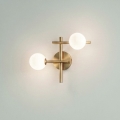 Ideal Lux - LED nástenné svietidlo ATLAS 2xG9/3W/230V zlaté