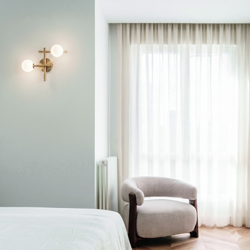 Ideal Lux - LED nástenné svietidlo ATLAS 2xG9/3W/230V zlaté