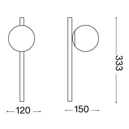 Ideal Lux - LED Nástenné svietidlo BINOMIO 1xG9/3W/230V biela