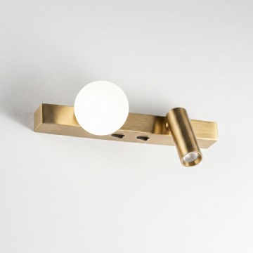 Ideal Lux - LED Nástenné svietidlo BINOMIO 2xLED/3W/230V CRI 90 mosadz