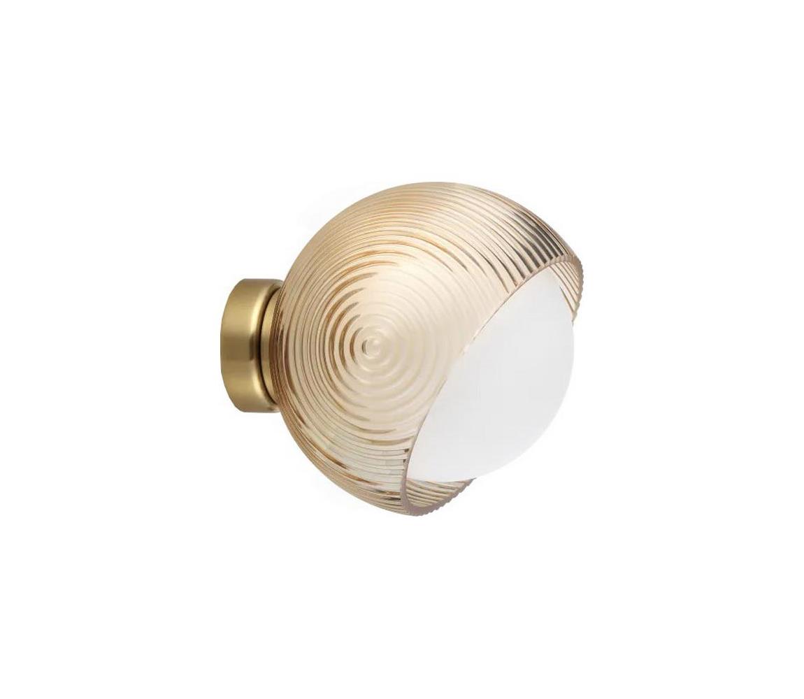 Ideal Lux - LED nástenné svietidlo BLOOM 1xE27/42W/230V zlatá/dymová béžová 366555