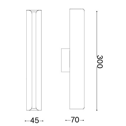 Ideal Lux - LED nástenné svietidlo DORICA LED/8,5W/230V CRI 90 čierna