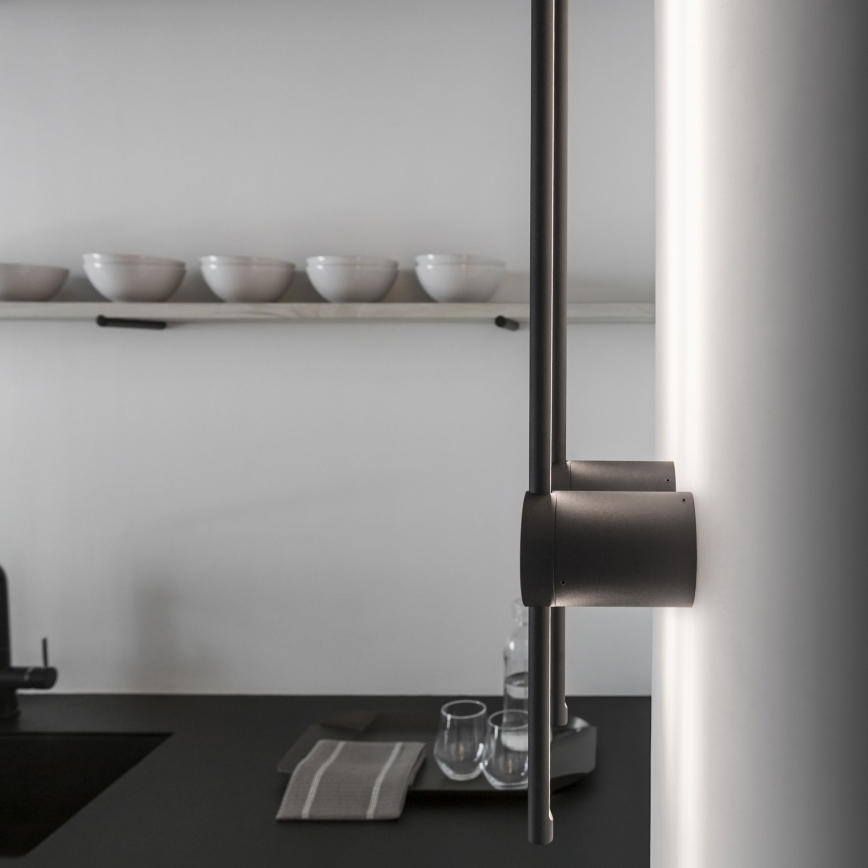 Ideal Lux - LED Nástenné svietidlo ESSENCE LED/12W/230V 3000K 70 cm CRI 90 čierna