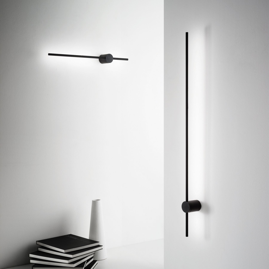 Ideal Lux - LED Nástenné svietidlo ESSENCE LED/19W/230V 2700K 124 cm CRI 90 čierna