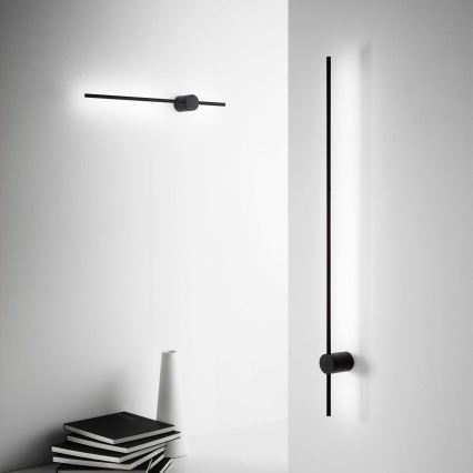 Ideal Lux - LED Nástenné svietidlo ESSENCE LED/19W/230V 3000K 124 cm CRI 90 čierna