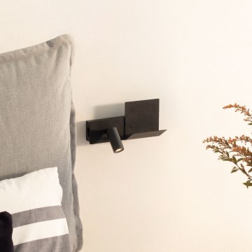 Ideal Lux - LED Nástenné svietidlo KOMODO LED/4,5W/230V USB CRI 90 čierna