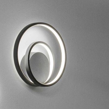 Ideal Lux - LED Nástenné svietidlo OZ LED/26W/230V CRI 90 čierna