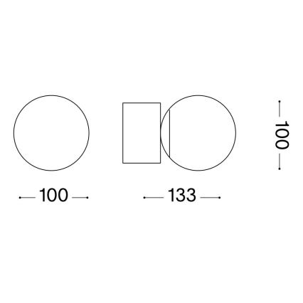 Ideal Lux - LED Nástenné svietidlo PERLAGE 1xG9/3W/230V zlatá/biela