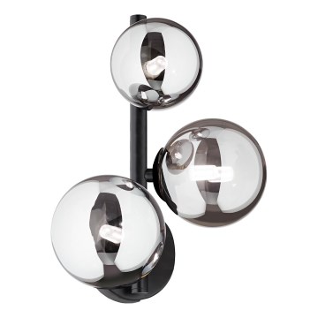 Ideal Lux - LED nástenné svietidlo PERLAGE 3xG9/3W/230V čierna/dymová čierna