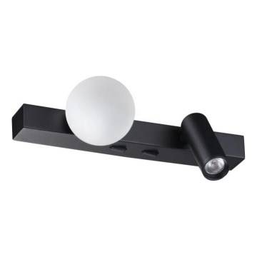 Ideal Lux - LED Nástenné svietidlo PING PONG 2xLED/3W/230V CRI 90 čierna