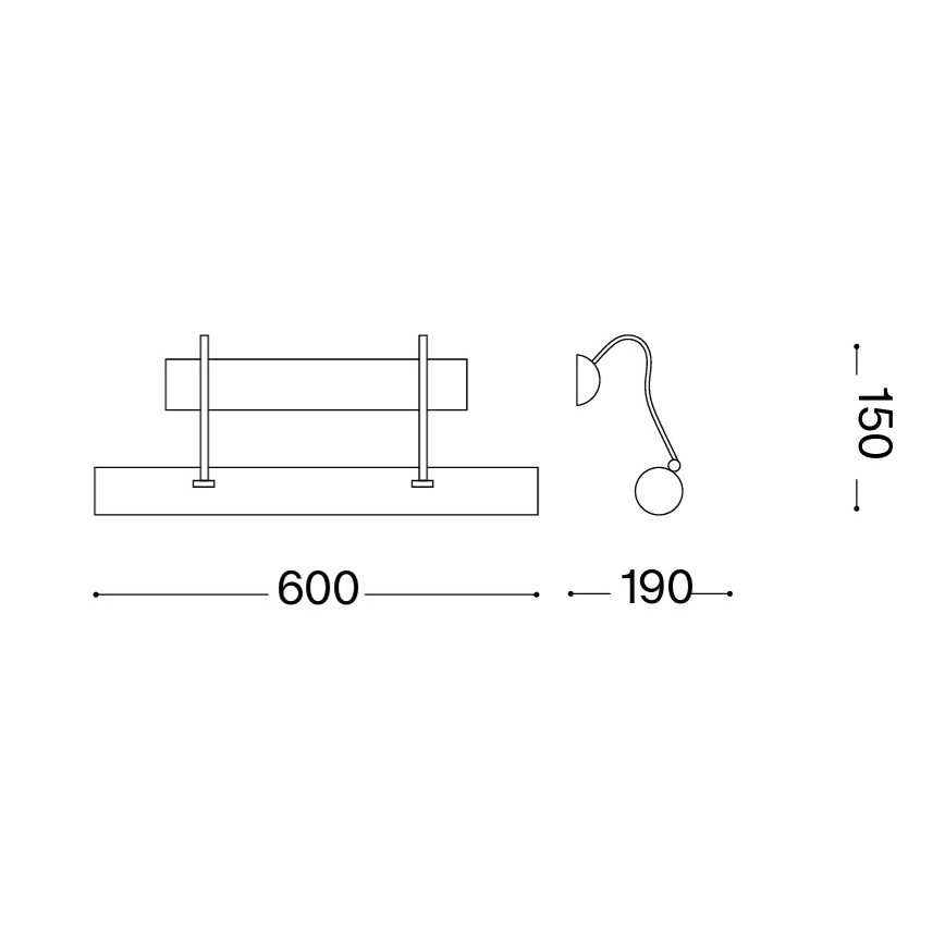 Ideal Lux - LED obrazové svietidlo 4xG9/3W/230V bronzové