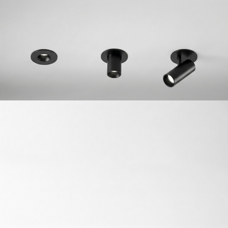 Ideal Lux - LED zapustené bodové svietidlo NOVA LED/6W/230V 3000K CRI 90 priemer 6,8 cm čierne