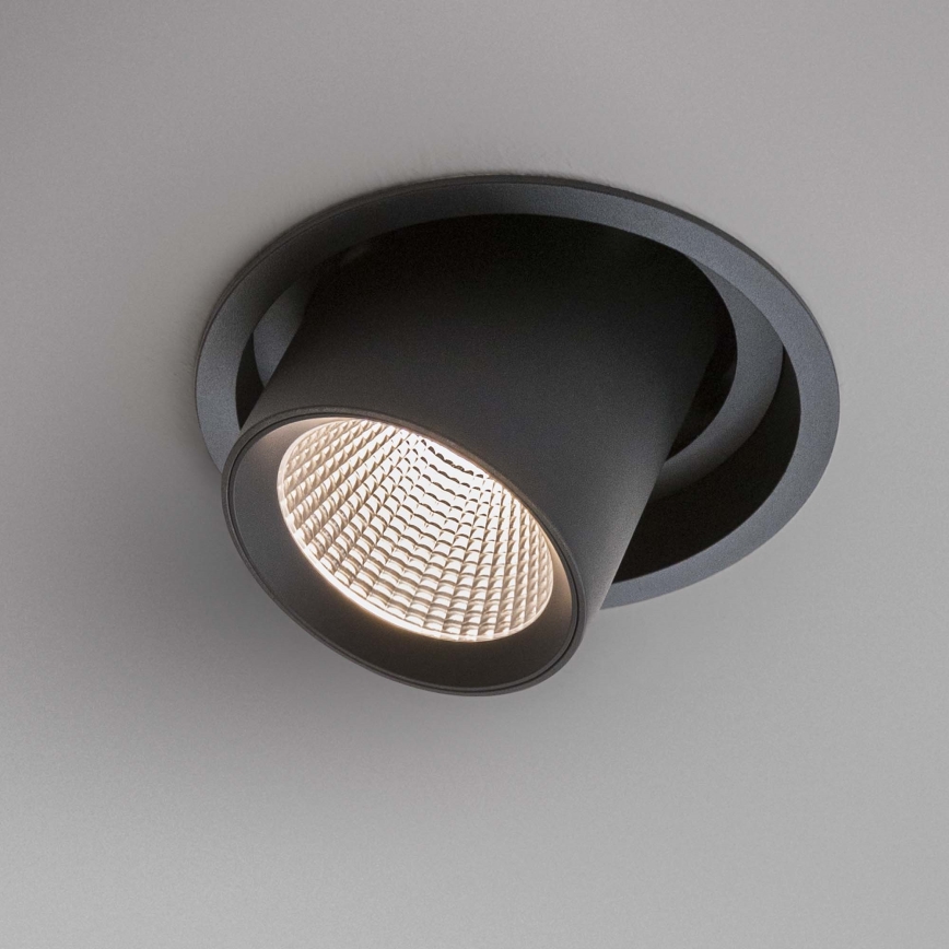 Ideal Lux - LED zapustené bodové svietidlo NOVA LED/6W/230V 3000K CRI 90 priemer 6,8 cm čierne