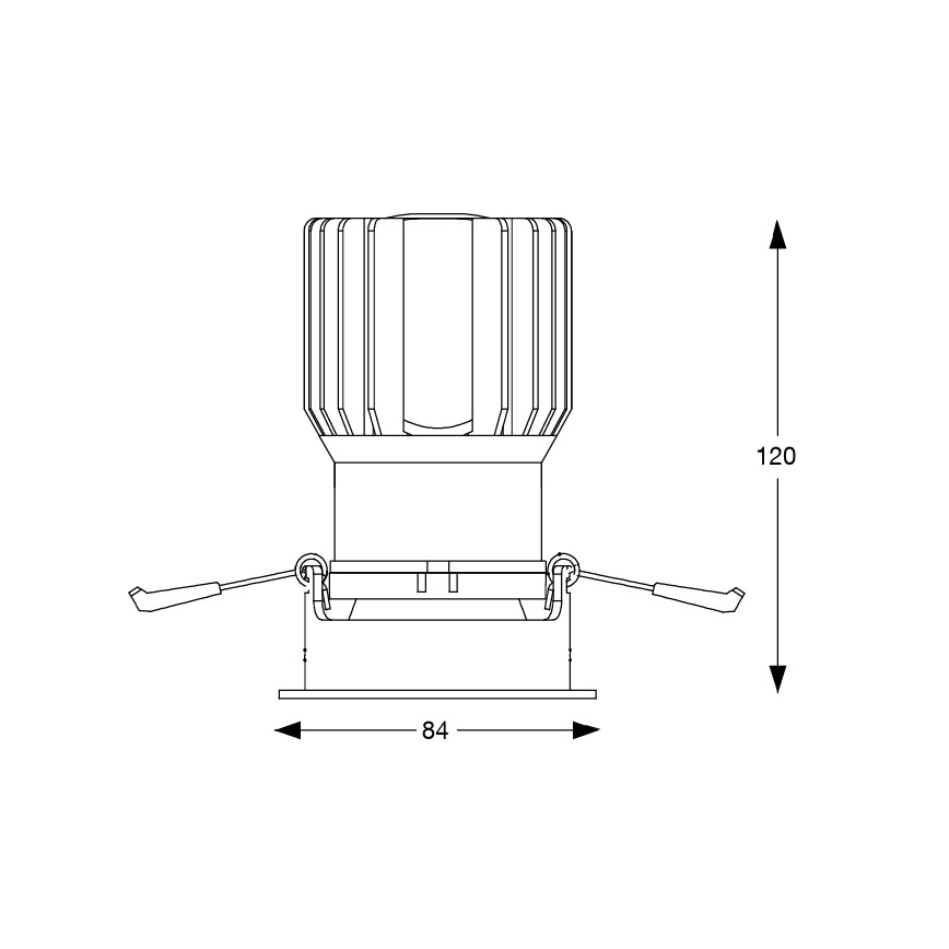 Ideal Lux - LED zapustené stropné svietidlo GAME TRIM LED/11W/230V 3000K CRI 90 8,4x8,4 cm IP40 biela