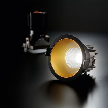 Ideal Lux - LED podhľadové svietidlo GAME TRIM LED/11W/230V 3000K CRI 90 priemer 8,5 cm IP40 zlatá/čierna