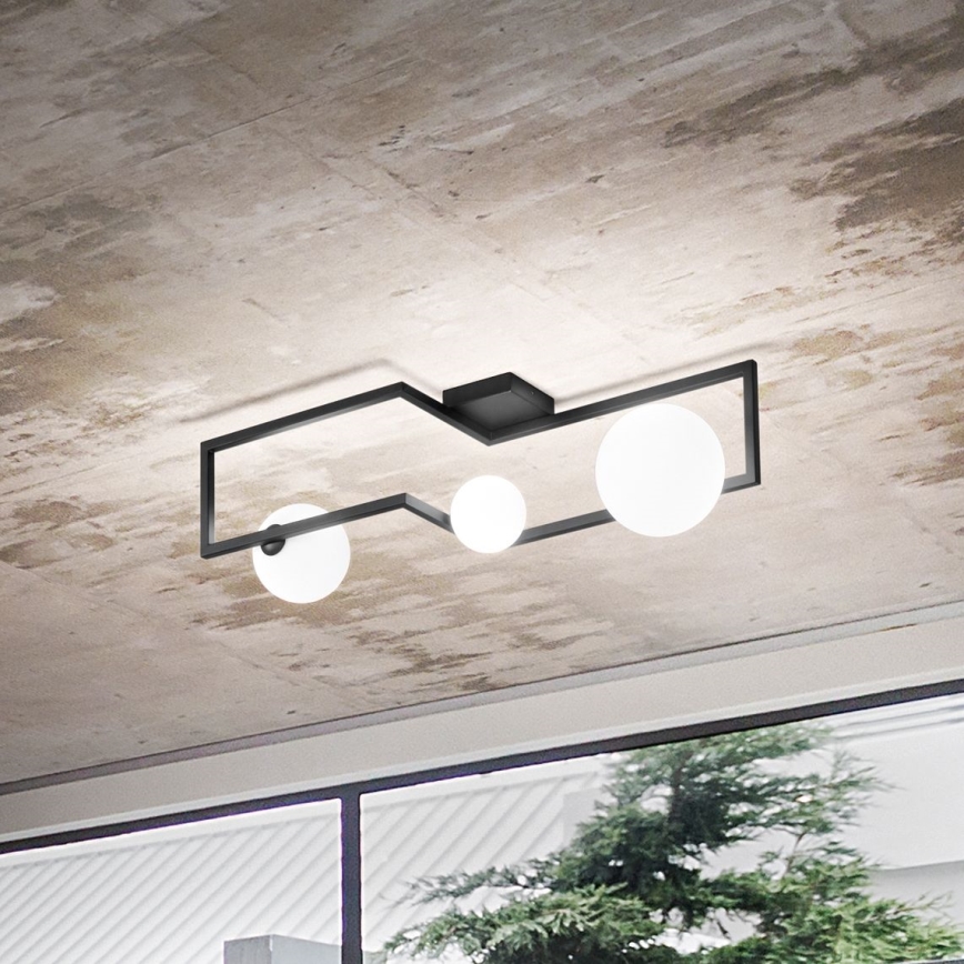 Ideal Lux - LED Prisadený luster ANGOLO 3xG9/3W/230V čierna