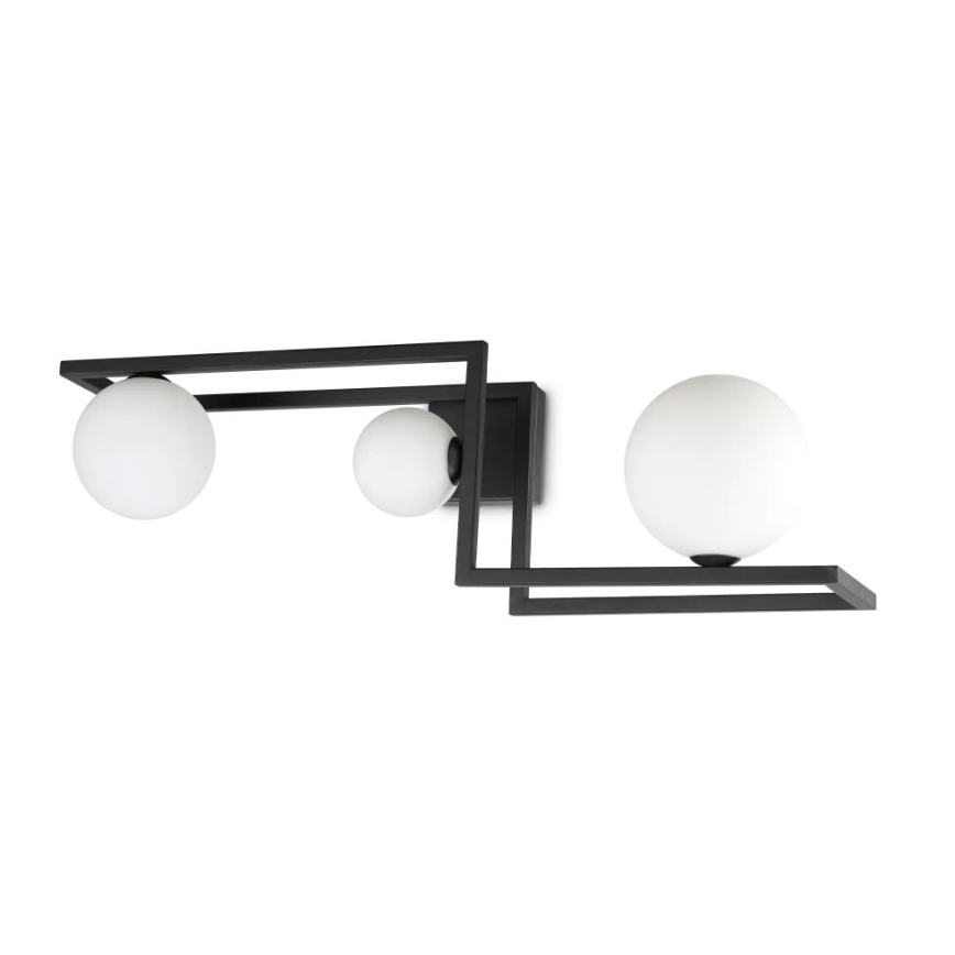 Ideal Lux - LED Prisadený luster ANGOLO 3xG9/3W/230V čierna
