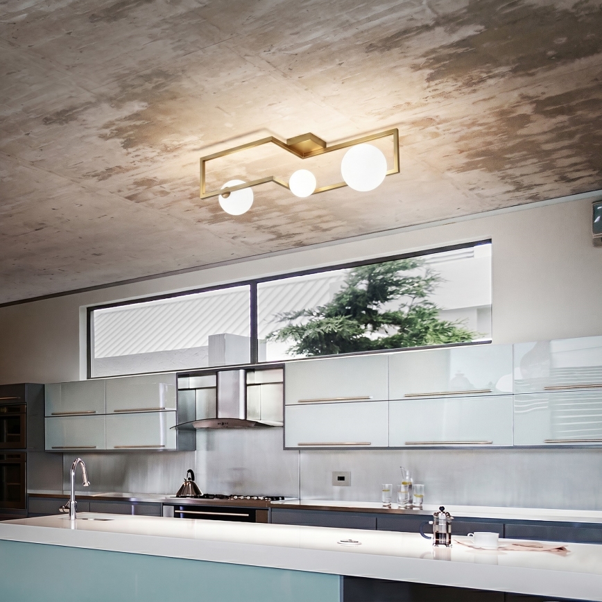 Ideal Lux - LED Prisadený luster ANGOLO 3xG9/3W/230V mosadz