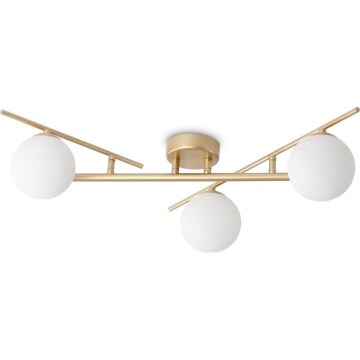 Ideal Lux - LED Prisadený luster ATLAS 3xG9/3W/230V zlatá