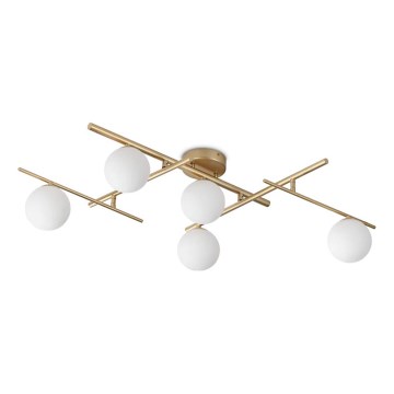Ideal Lux - LED Prisadený luster ATLAS 5xG9/3W/230V zlatá