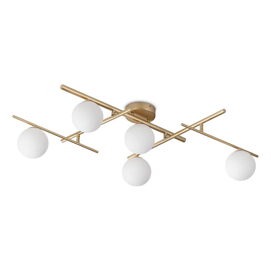 Ideal Lux - LED Prisadený luster ATLAS 5xG9/3W/230V zlatá