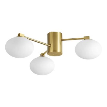 Ideal Lux - LED Prisadený luster HERMES 3xG9/3W/230V pr. 60 cm zlatá