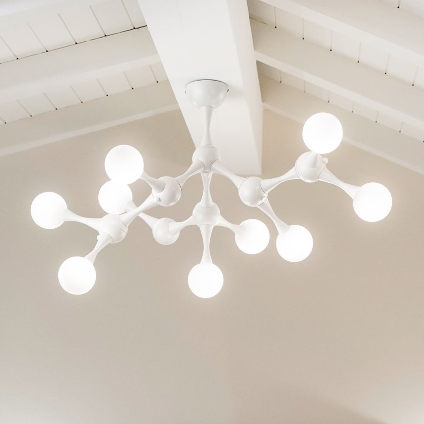 Ideal Lux - LED Prisadený luster NODINO 9xG9/3W/230V biela