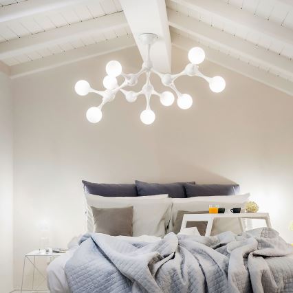 Ideal Lux - LED Prisadený luster NODINO 9xG9/3W/230V biela