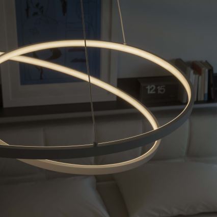 Ideal Lux - LED Stlmiteľný luster na lanku OZ LED/48W/230V pr. 60 cm CRI 90 biela