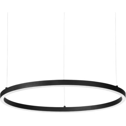 Ideal Lux - LED Stmievateľný luster na lanku ORACLE SLIM LED/42W/230V 4000K pr. 90 cm CRI 90 čierna