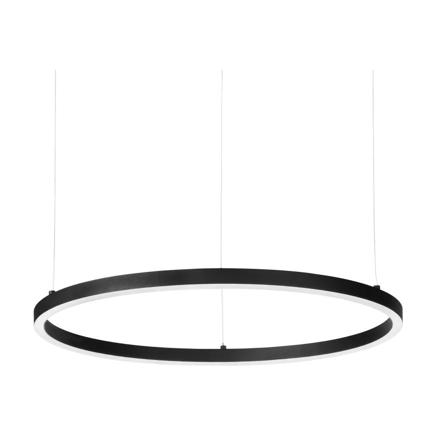 Ideal Lux - LED Stmievateľný luster na lanku ORACLE SLIM LED/42W/230V 4000K pr. 90 cm CRI 90 čierna