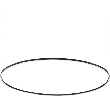 Ideal Lux - LED Stmievateľný luster na lanku ORACLE SLIM LED/83W/230V 4000K pr. 150 cm CRI 90 čierna