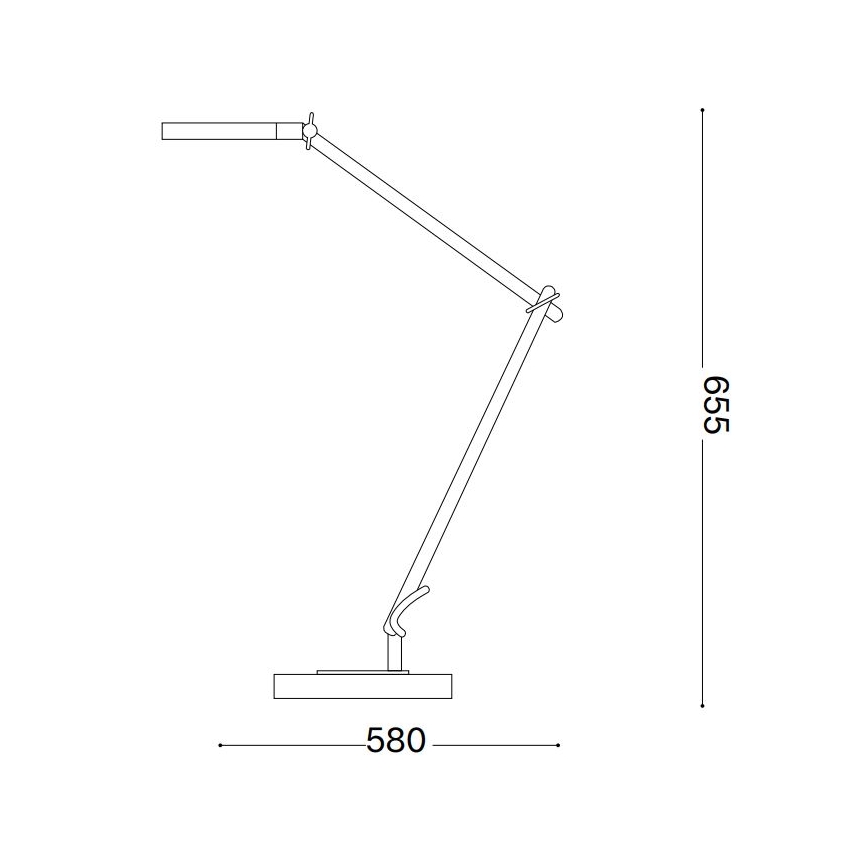 Ideal Lux - LED Stmievateľná dotyková stolná lampa FUTURA LED/12,5W/230V čierna