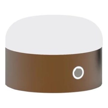 Ideal Lux - LED stmievateľná dotyková stolná lampa MIGNON LED/5W/5V 1500 mA pr. 10 cm CRI 90 hnedá