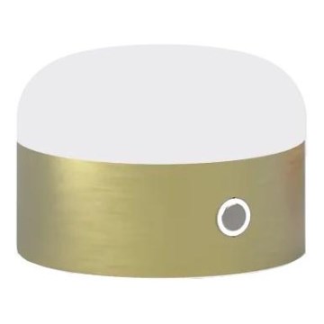 Ideal Lux - LED Stmievateľná dotyková stolná lampa MIGNON LED/5W/5V 1500 mAh pr. 10 cm CRI 90 mosadz