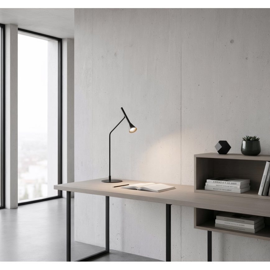 Ideal Lux - LED Stmievateľná dotyková stolná lampa DIESIS LED/6,5W/230V CRI 90 čierna