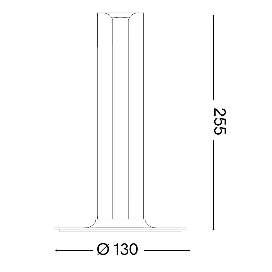 Ideal Lux - LED Stmievateľná stolná lampa DORICA LED/8W/230V CRI 90 oranžová